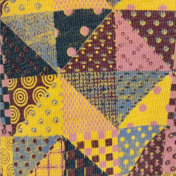 Misha & Puff Organic Patchwork Ruffle Sleeve Babydoll Dress In Mango, 7-8y - Picture 4 of 8